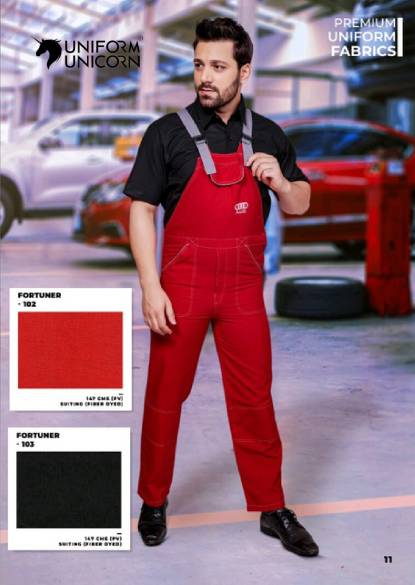 Audi Technician Staff Uniform With Red And Black Color  Manufacturers,Suppliers, Exporters in Surat